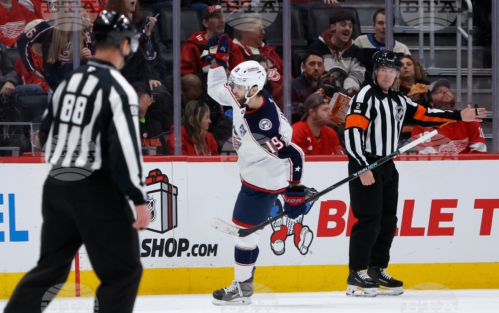 Blue Jackets Red Wings Hockey