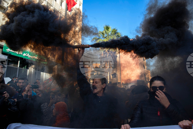 APTOPIX Tunisia Protests
