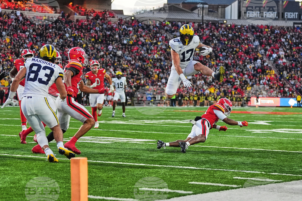 APTOPIX Michigan Maryland Football