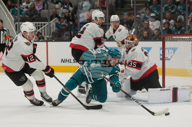 Senators Sharks Hockey