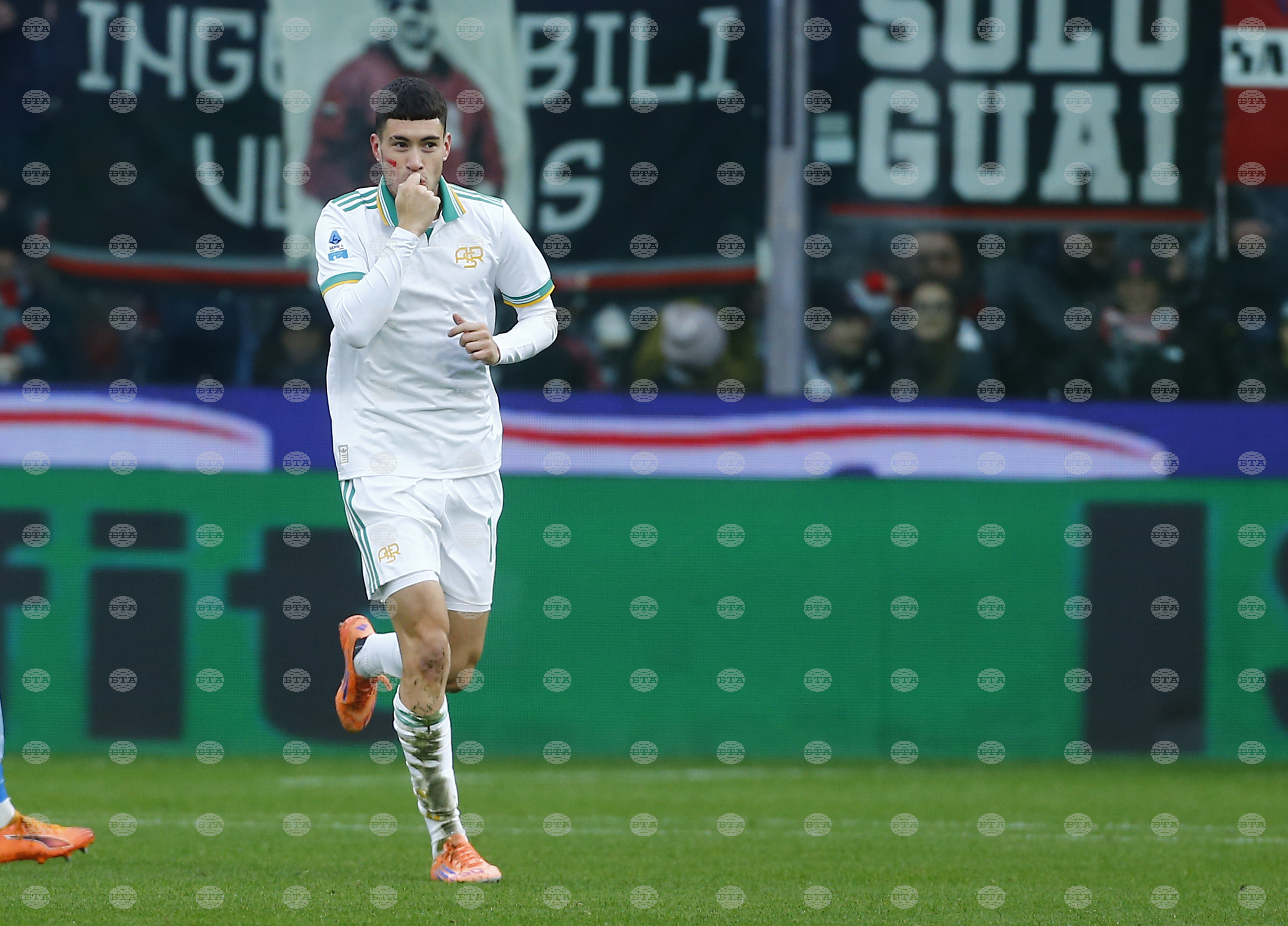 Рома преодоля Кремонезе и оглави класирането в италианската Серия А