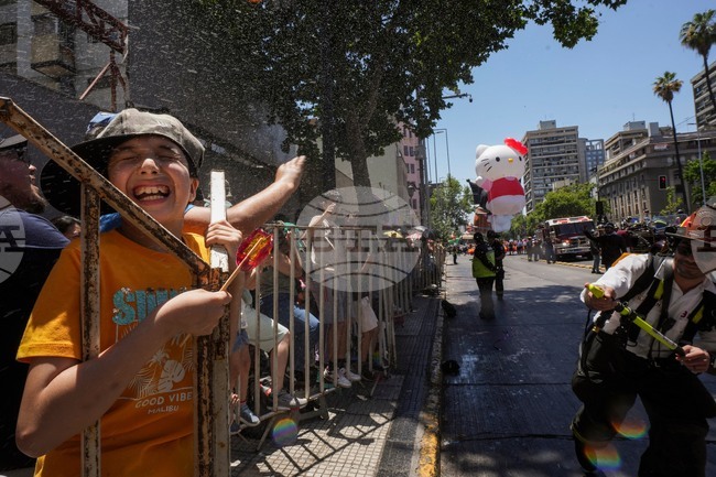 APTOPIX Chile Christmas Parade