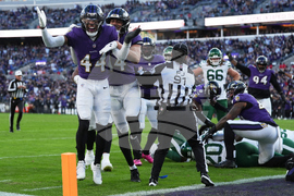 APTOPIX Jets Ravens Football