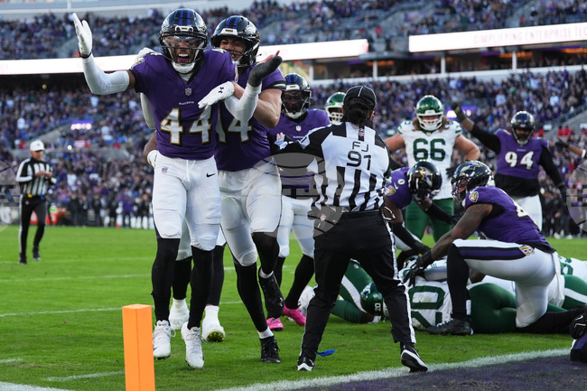 APTOPIX Jets Ravens Football