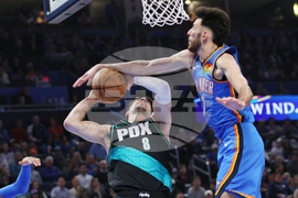 Trail Blazers Thunder Basketball