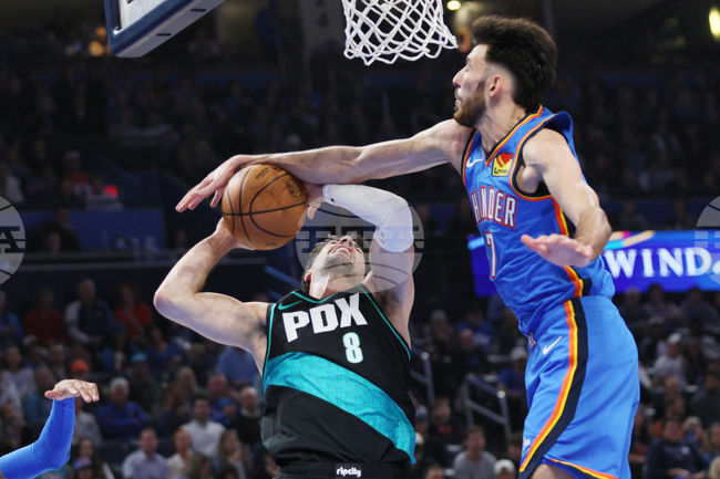 Trail Blazers Thunder Basketball