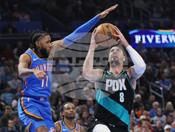 Trail Blazers Thunder Basketball