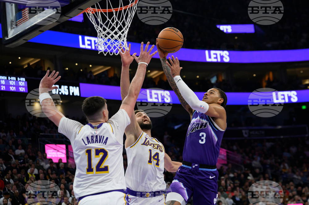 Lakers Jazz Basketball