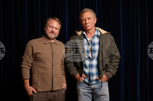 Daniel Craig and Rian Johnson Portrait Session