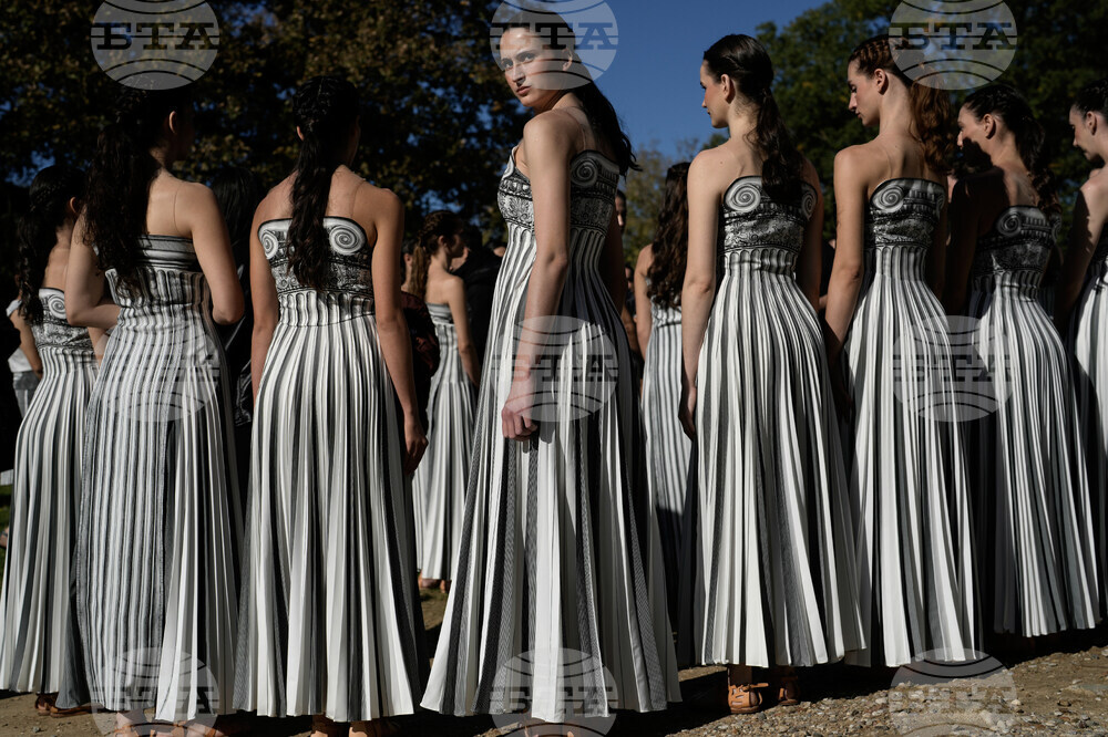 Greece Olympics Milan Cortina Flame Lighting