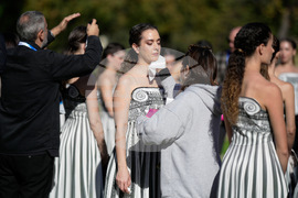 Greece Olympics Milan Cortina Flame Lighting