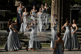 Greece Olympics Milan Cortina Flame Lighting