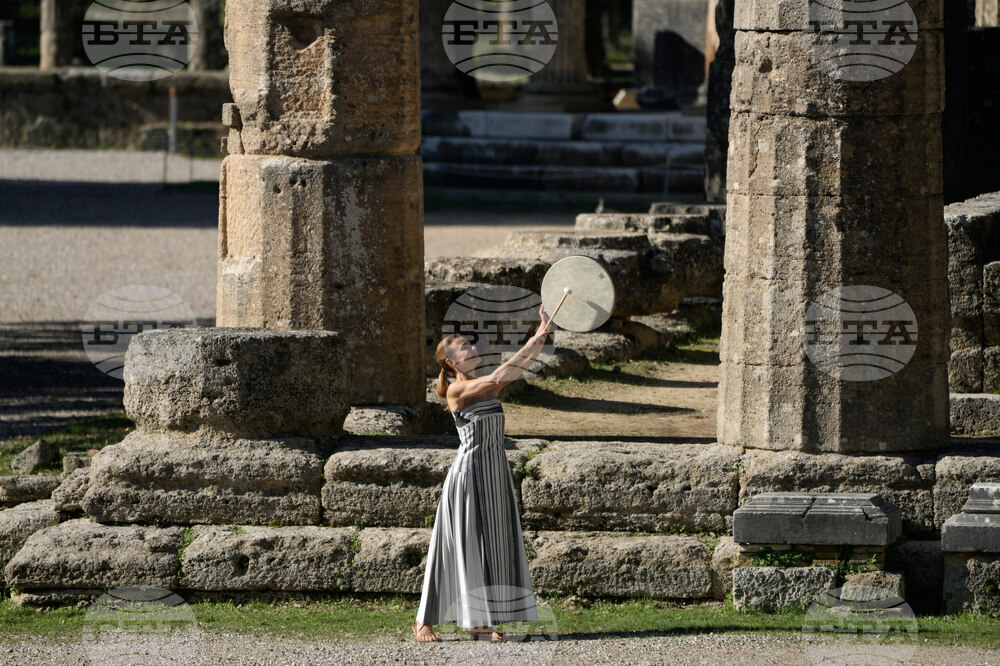 Greece Olympics Milan Cortina Flame Lighting