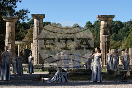 Greece Olympics Milan Cortina Flame Lighting