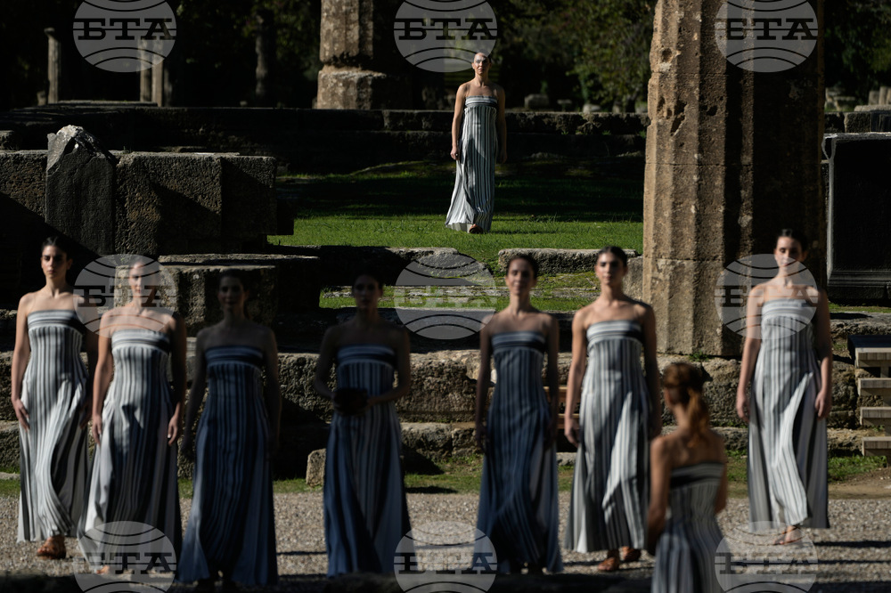 Greece Olympics Milan Cortina Flame Lighting