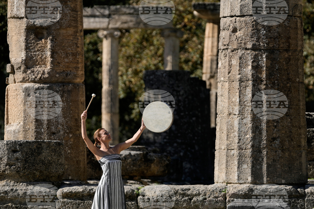 Greece Olympics Milan Cortina Flame Lighting