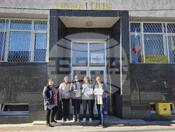 Панагюрище - служители в Български пощи - протест