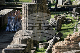 Greece Olympics Milan Cortina Flame Lighting