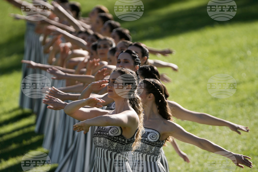 Greece Olympics Milan Cortina Flame Lighting