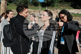 APTOPIX Greece Olympics Milan Cortina Flame Lighting