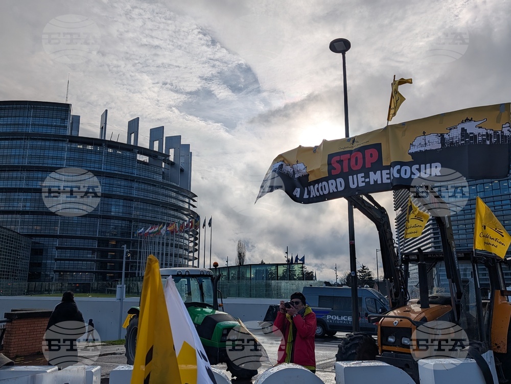 Франция - Страсбург - фермери - протест