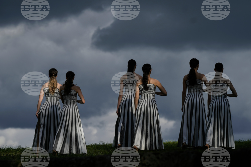 Greece Olympics Milan Cortina Flame Lighting