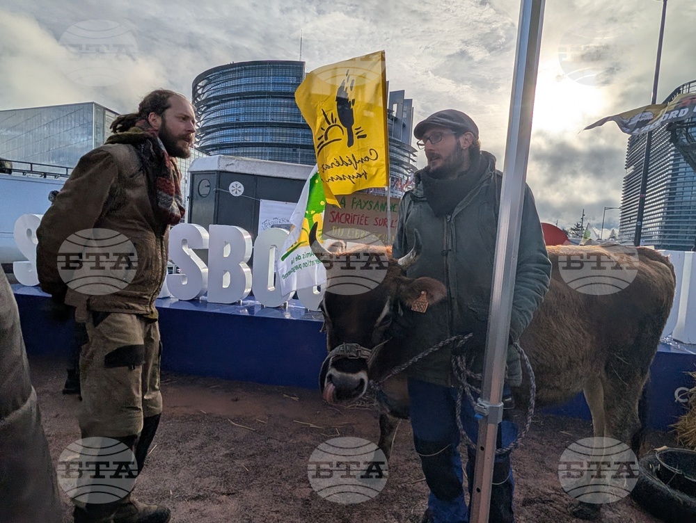 Франция - Страсбург - фермери - протест