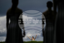 Greece Olympics Milan Cortina Flame Lighting