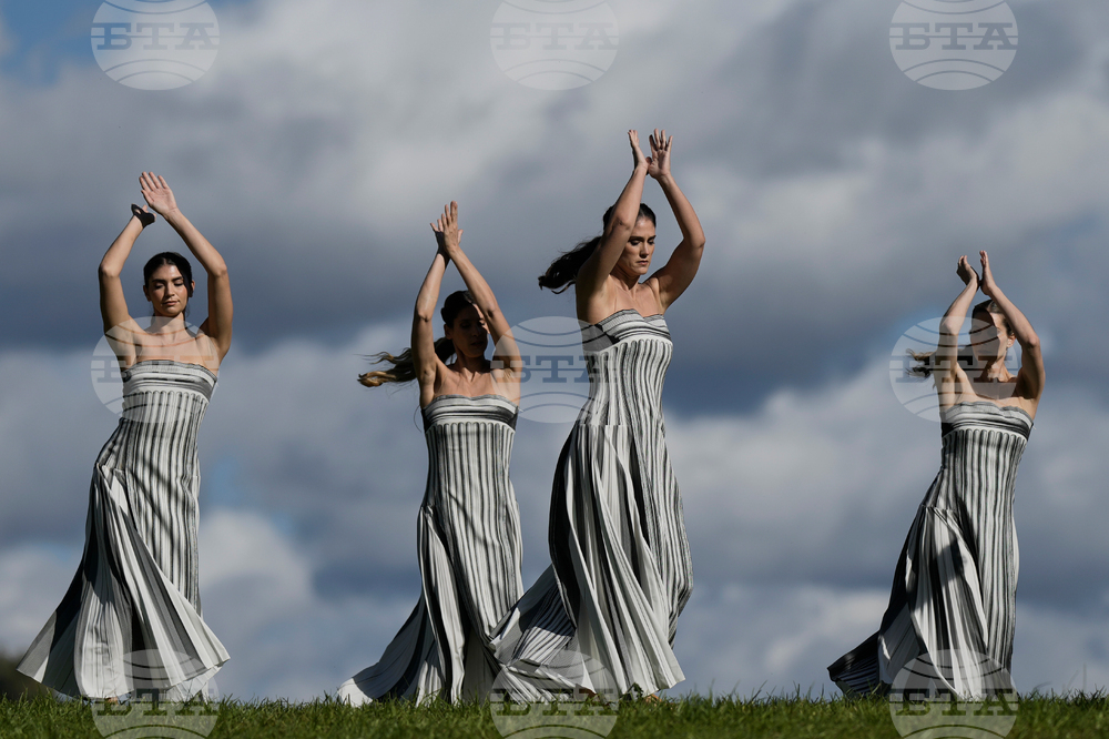 Greece Olympics Milan Cortina Flame Lighting