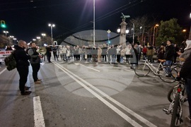 Протест на студенти по медицина и лекари специализанти