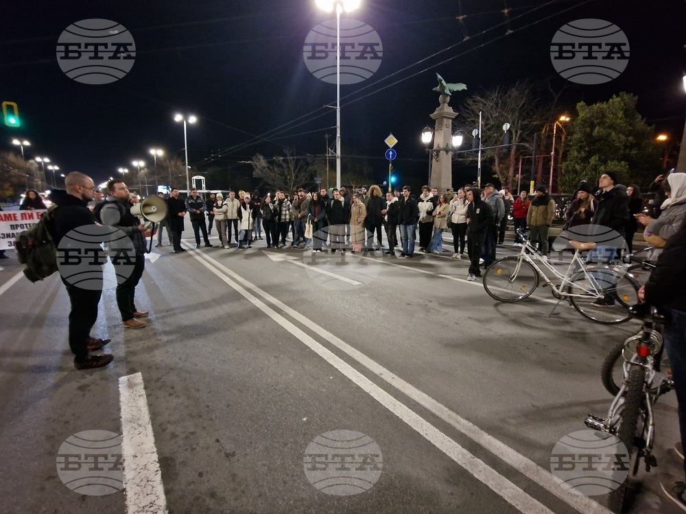 Протест на студенти по медицина и лекари специализанти