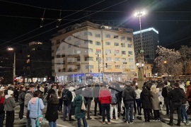 Протест на студенти по медицина и лекари специализанти