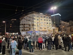 Протест на студенти по медицина и лекари специализанти