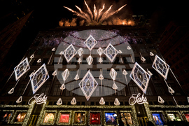2025 Saks Fifth Avenue Holiday Light Show and Window Reveal