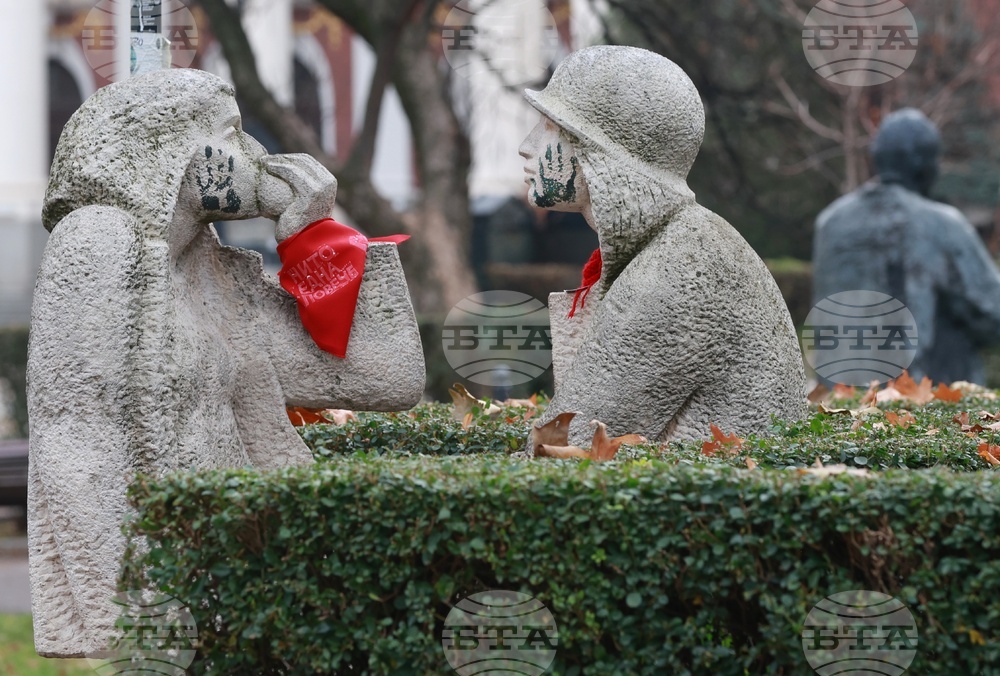Международен ден за елиминиране на насилието над жени - статуя