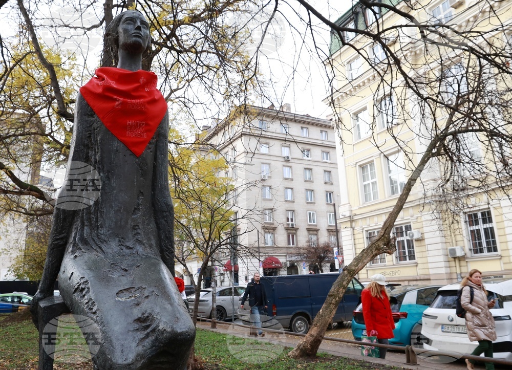 Международен ден за елиминиране на насилието над жени - статуя