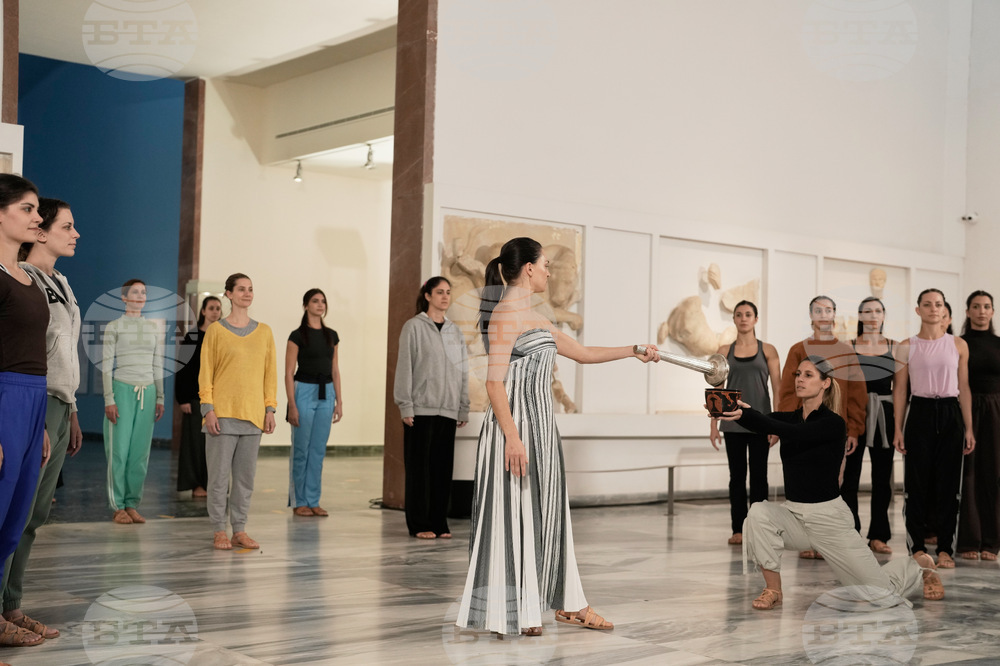 Greece Olympics Milan Cortina Flame Lighting