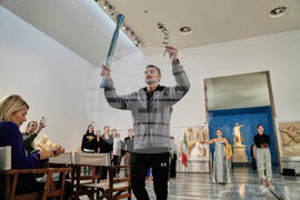 Greece Olympics Milan Cortina Flame Lighting