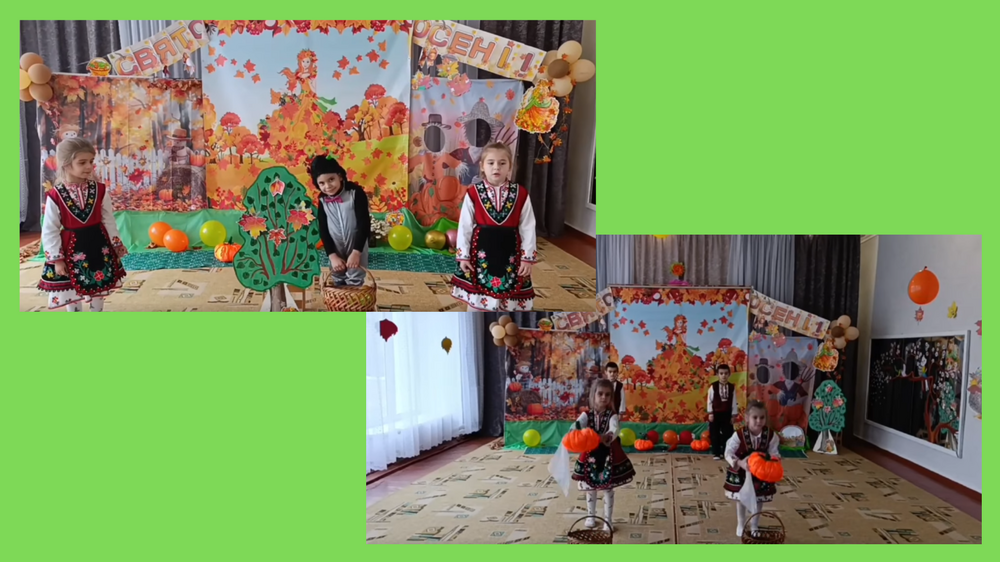 Деца от културно-образователен център „Медиа“ в село Калчева, Украйна, представиха театрална постановка за есента