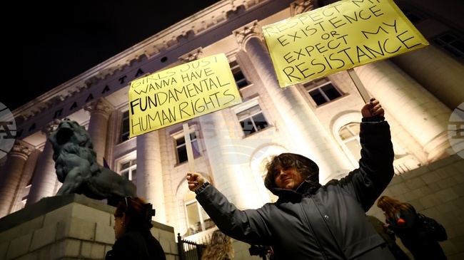 Приключи протестът в София против насилието над жени 