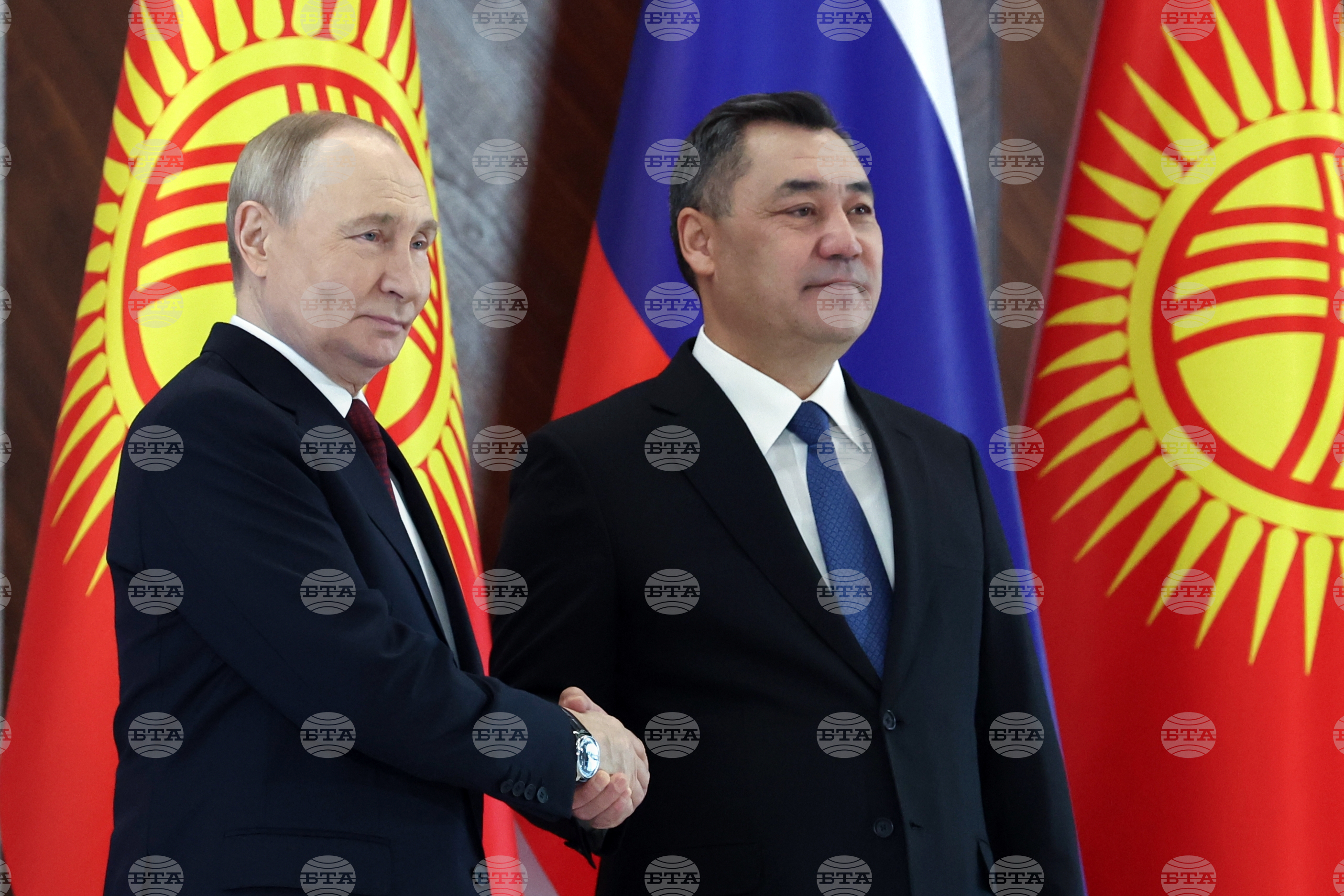 Отношенията на Русия с Киргизстан се развиват успешно, каза Путин по време на визита в Бишкек