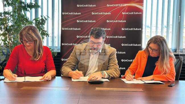 ЕБВР подписа гаранционна схема за зелен портфейл от 50 милиона евро за „УниКредит Булбанк“