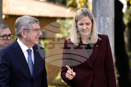 Greece Olympics Milan Cortina Flame Lighting