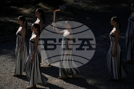 Greece Olympics Milan Cortina Flame Lighting