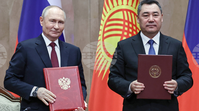 КАБАР: Русия е стратегически съюзник, надежден партньор и добър приятел на Киргизстан, заяви президентът Жапаров
