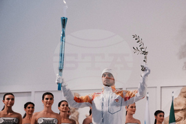 Greece Olympics Milan Cortina Flame Lighting