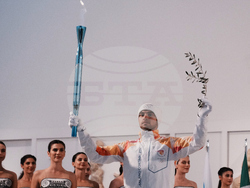 Greece Olympics Milan Cortina Flame Lighting