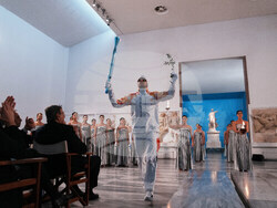 Greece Olympics Milan Cortina Flame Lighting