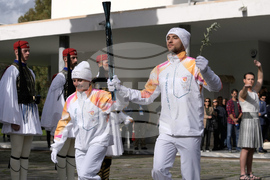 Greece Olympics Milan Cortina Flame Lighting