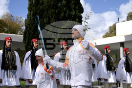 Greece Olympics Milan Cortina Flame Lighting